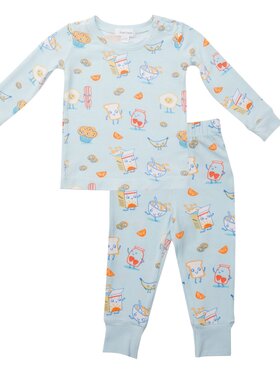 Angel Dear Breakfast Club Loungewear Set Blue