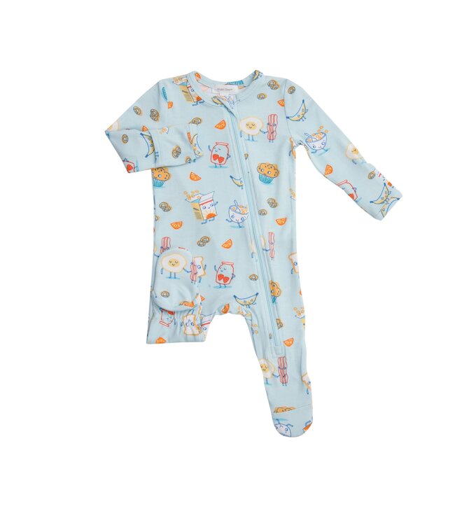Breakfast Club Zipper Footie