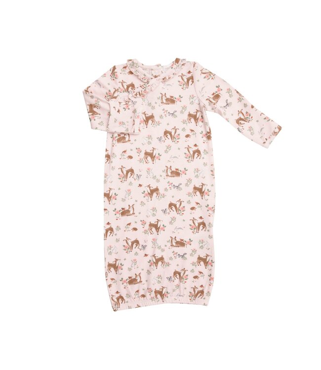 Woodland Animals Kimono Gown w/ Hat