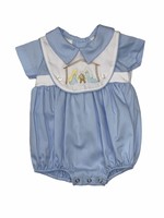 LuLu BeBe Blue Applique Nativity Bubble