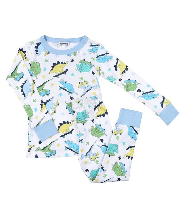 Skater Dinosaurs Long Sleeve Pajama