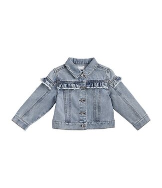 MudPie Denim Ruffle Jacket