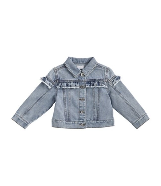 Denim Ruffle Jacket