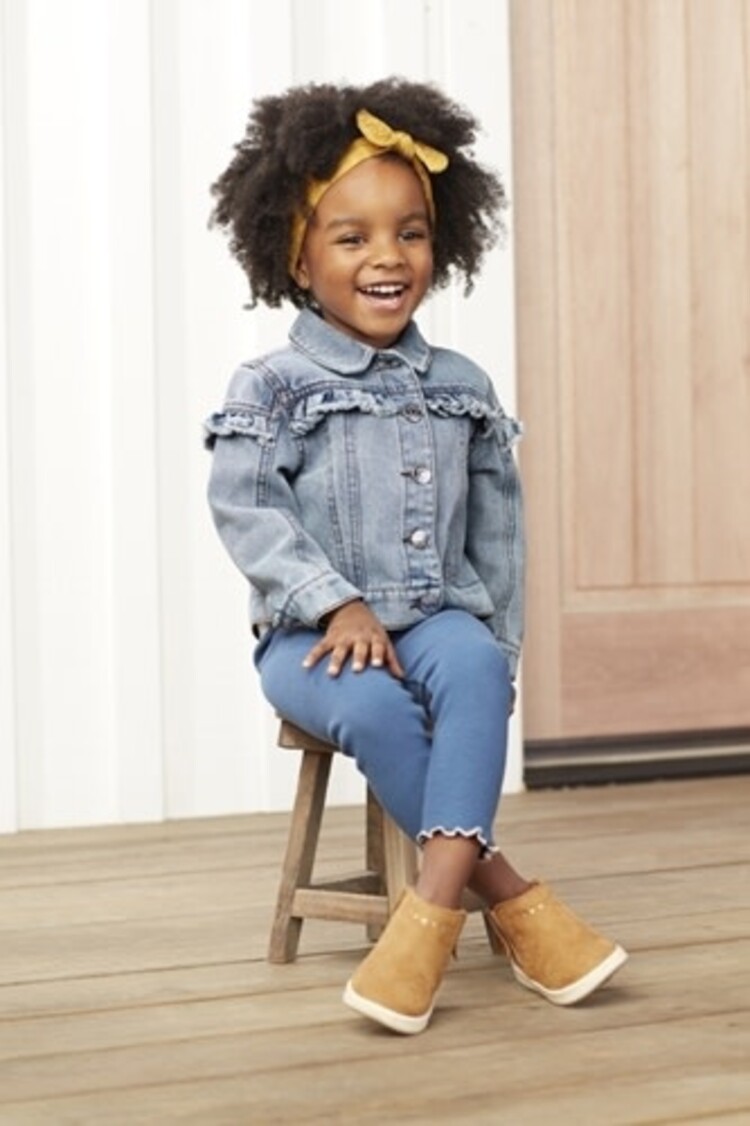 MudPie Denim Ruffle Jacket