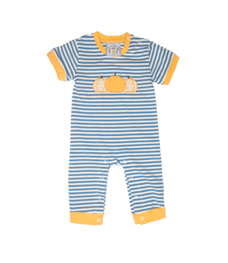 Three Sisters Pumpkin Patch Applique Boys Romper