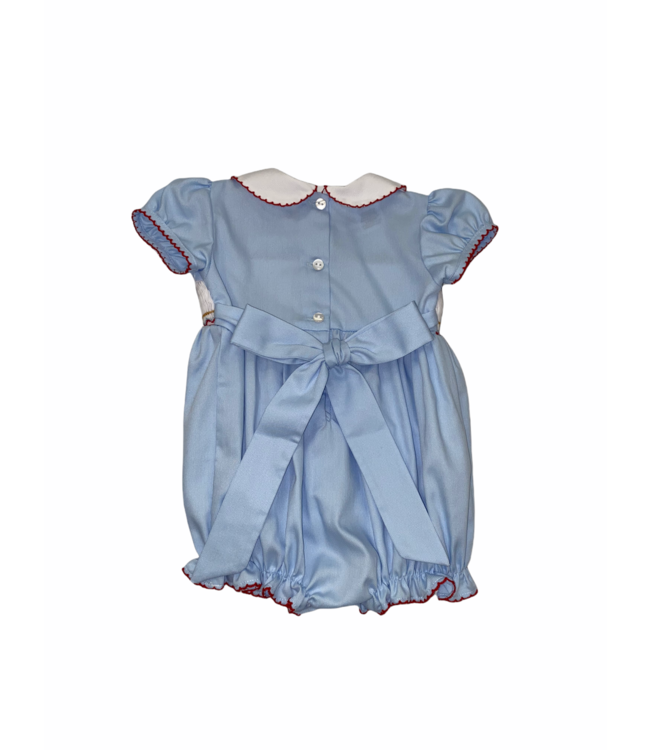 Blue Smock Waist Bubble