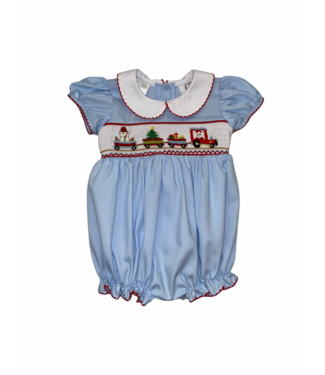 LuLu BeBe Blue Smock Waist Bubble