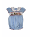 Blue Smock Waist Bubble
