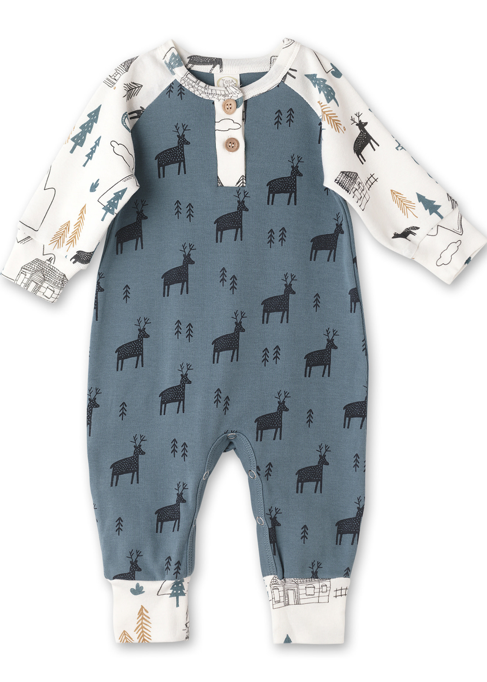 Tesa Babe Back To Nature Henley Romper