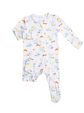 Angel Dear Emotional Clouds Zipper Footie