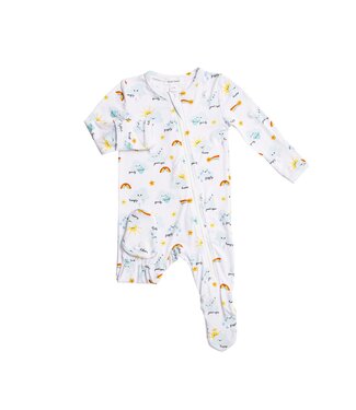 Angel Dear Emotional Clouds Zipper Footie