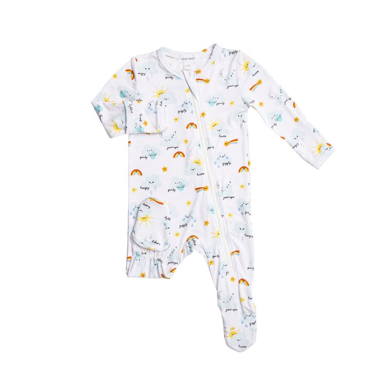 Angel Dear Emotional Clouds Zipper Footie