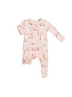 Angel Dear Pink Gingerbread Ruffle Zippered Footie