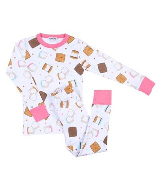 Magnolia Baby Smores Pink Long Pajama