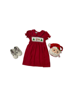 Sweet Dreams Santa Is Coming Smocked Dress