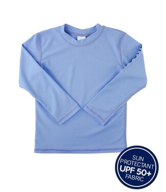 Rufflebutts Cornflower Blue Long Sleeve Rash Guard