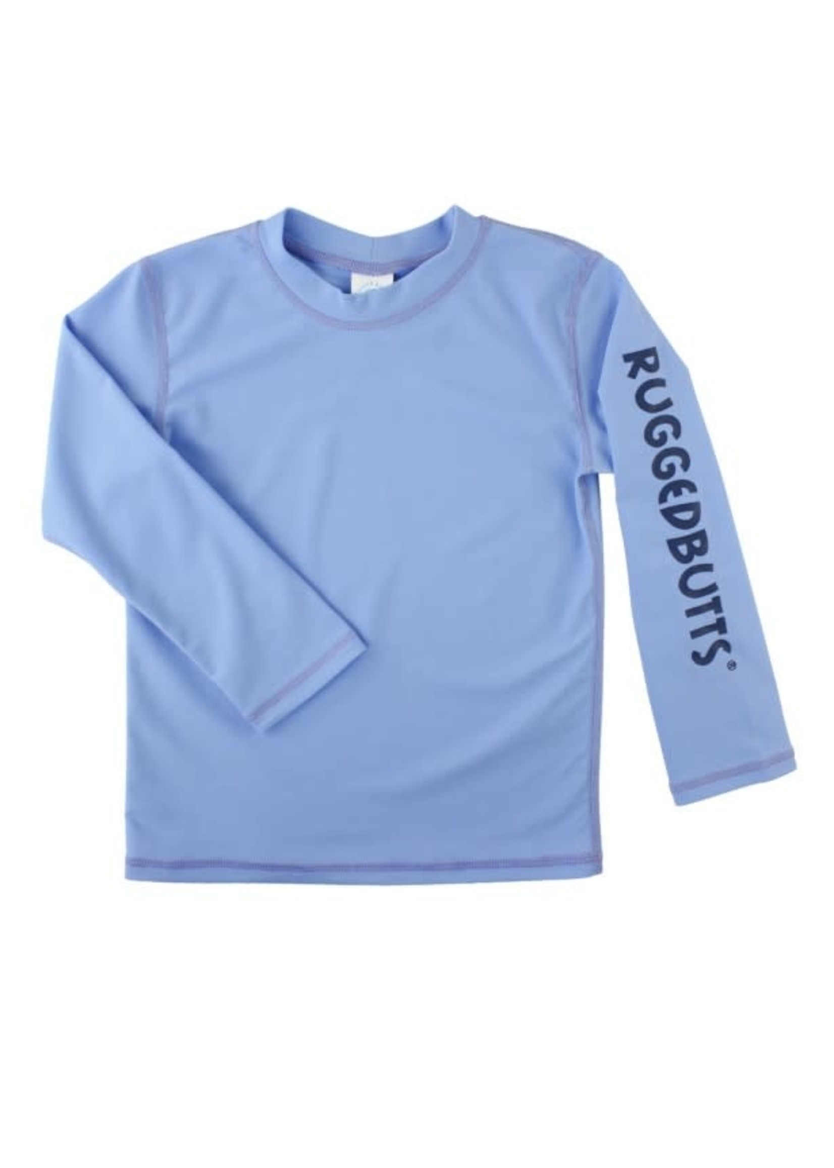 Rufflebutts Cornflower Blue Long Sleeve Rash Guard