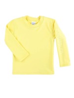 Rufflebutts Banana Yellow Long Sleeve Rash Guard