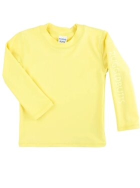 RuffleButts + RuggedButts Banana Yellow Long Sleeve Rash Guard