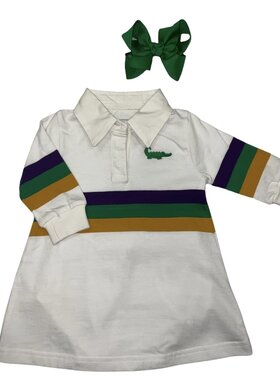 MeMes Mardi Gras Rugby Dress