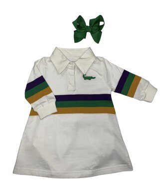 MeMes Mardi Gras Rugby Dress