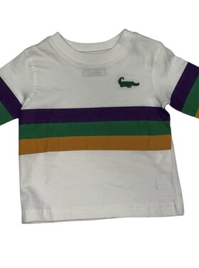 LuLu BeBe Mardi Gras Rugby Crew Neck Long Sleeve Shirt