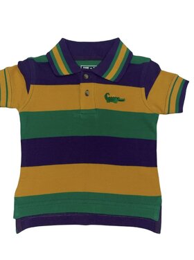 MeMes Mardi Gras Striped Shirt