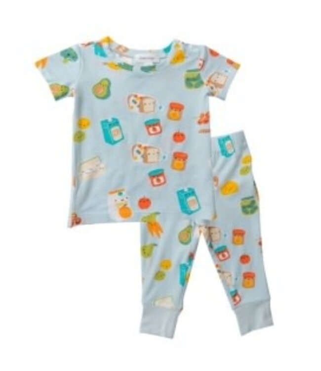 Groceries Short Sleeve Loungewear Set