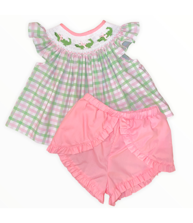 Alligator Girls Short Set