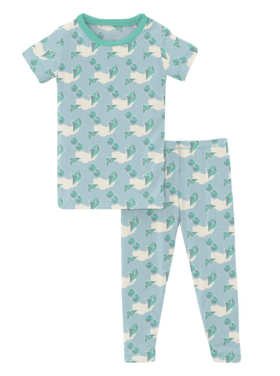 Kickee Pants Windy Day Kites Short Sleeve Pajama Set