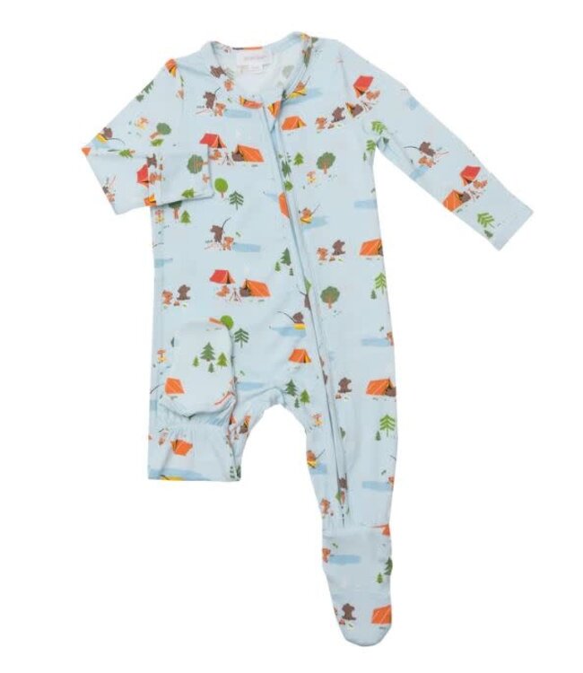Fishing Animals 2-way Zipper Footie