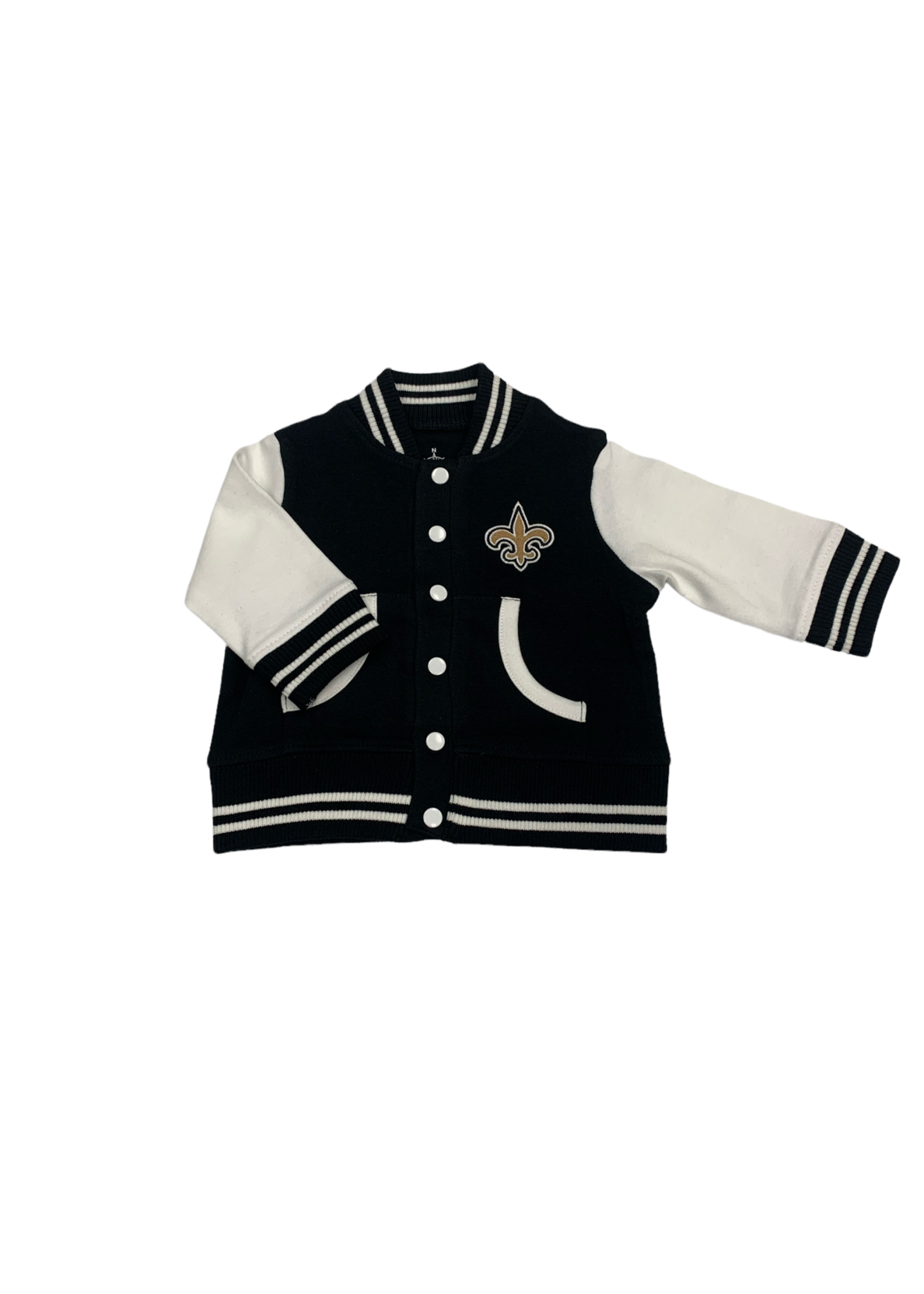 Creative Knitwear Saints - Black Varsity Jacket - 438