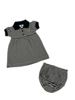 Creative Knitwear Saints - Black Stripe Dress - 463