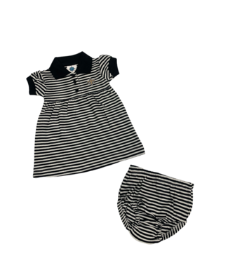 Creative Knitwear Saints - Black Stripe Dress - 463