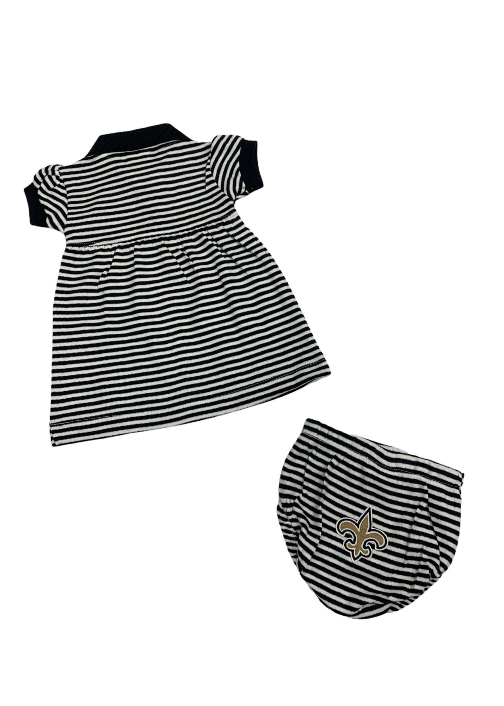Creative Knitwear Saints - Black Stripe Dress - 463