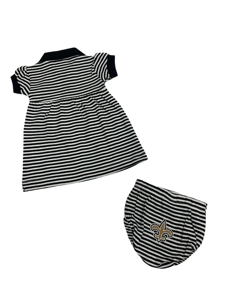 Creative Knitwear Saints - Black Stripe Dress - 463