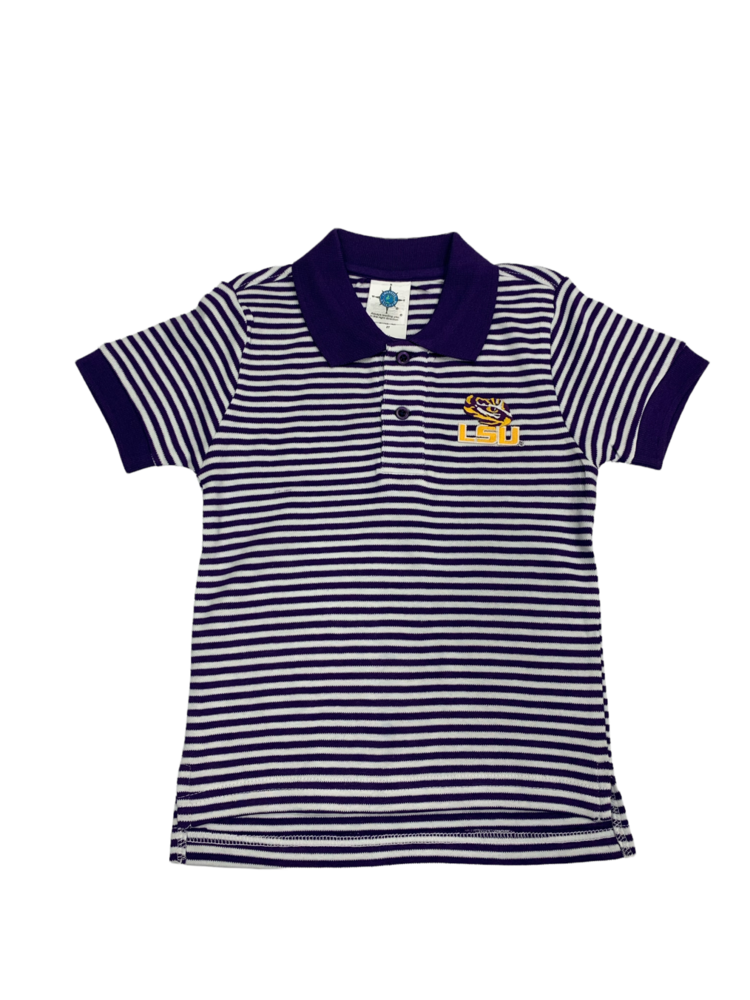 Creative Knitwear LSU - Striped Polo Shirt - 457