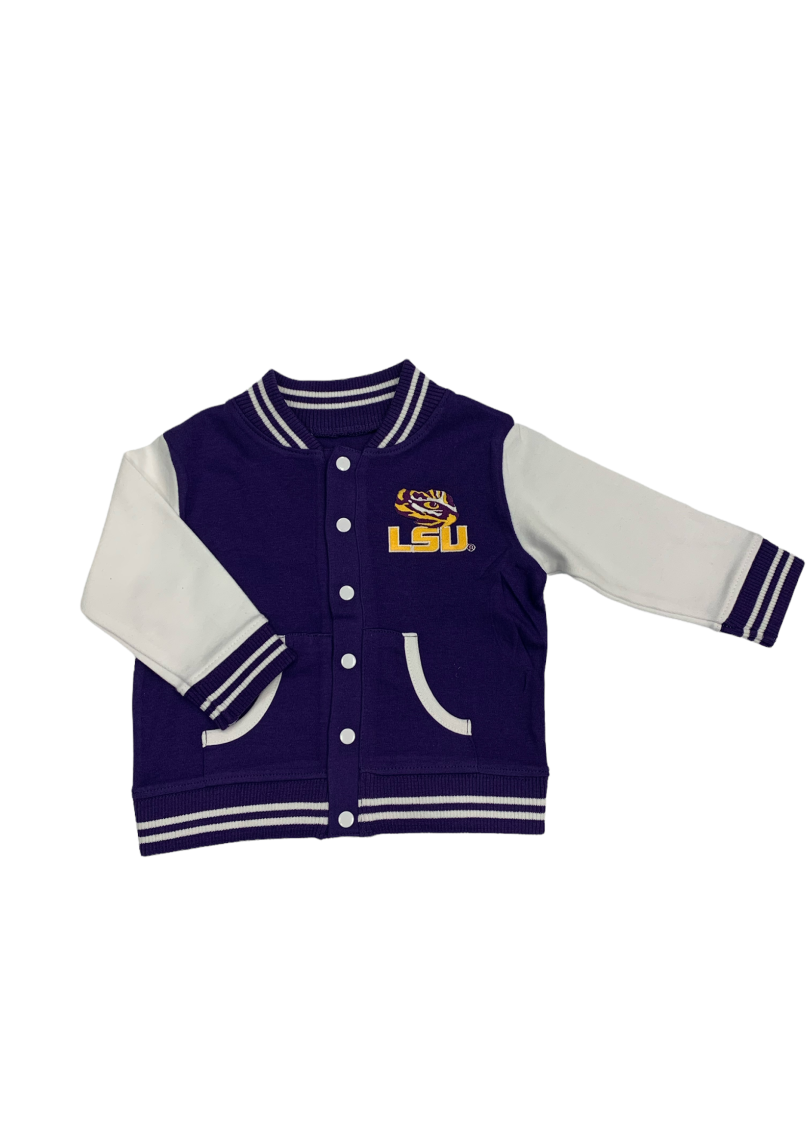 Creative Knitwear LSU - Purple Varsity Jacket - 438