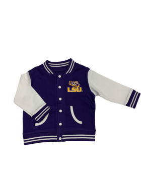 Creative Knitwear LSU - Purple Varsity Jacket - 438
