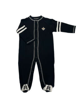Creative Knitwear Saints- Black Sport Shoe Romper - 451