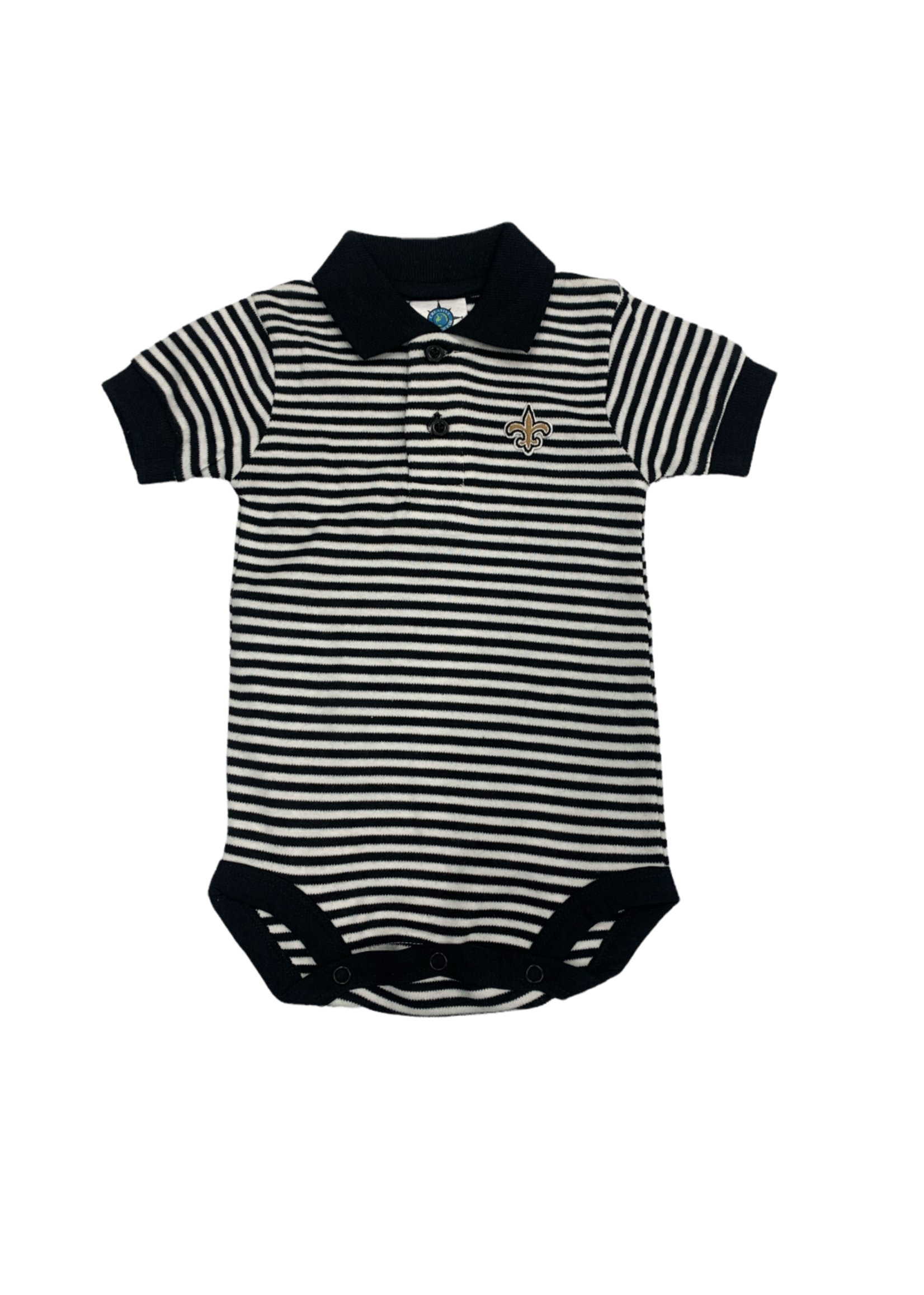 Saints - Black/White Polo Bodysuit - 461 - Babys Corner