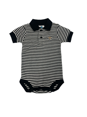 Creative Knitwear Saints - Black/White Polo Bodysuit - 461