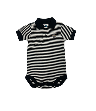 Creative Knitwear Saints - Black/White Polo Bodysuit - 461