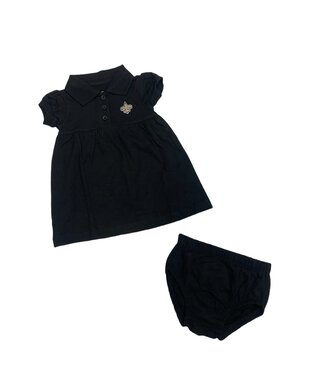 Creative Knitwear Saints - Black Polo Dress - 412