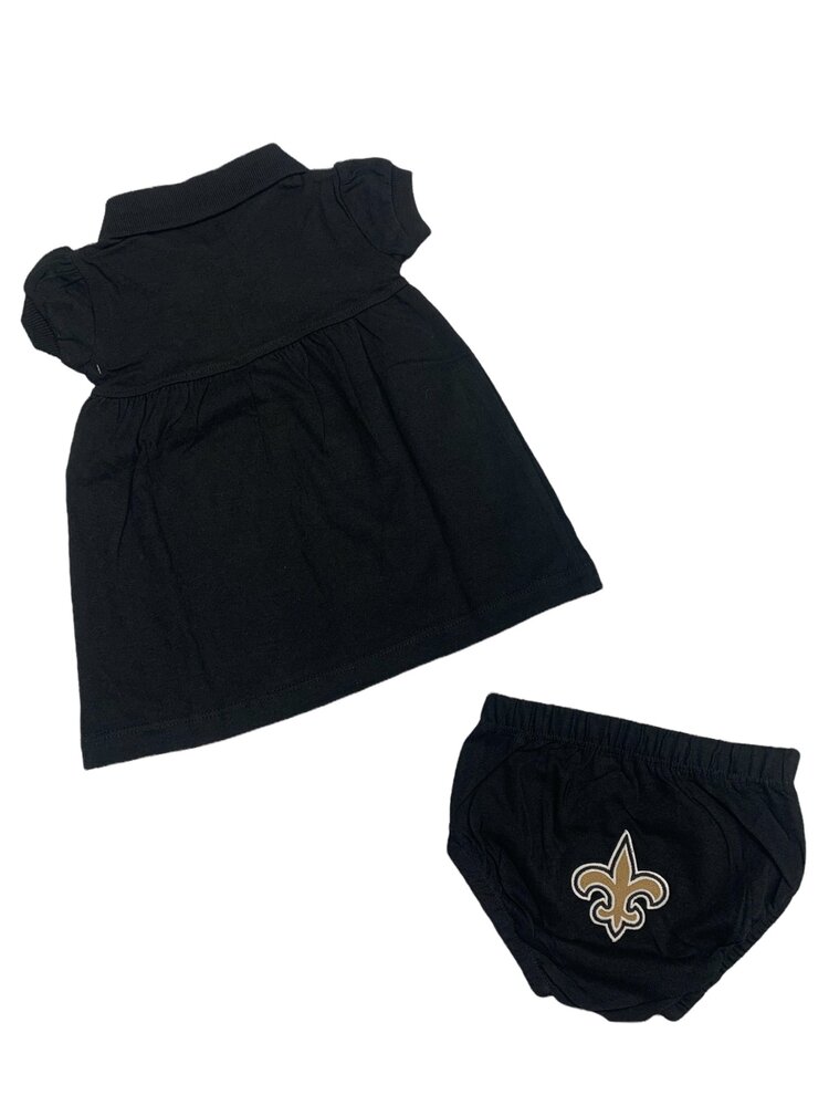 Creative Knitwear Saints - Black Polo Dress - 412