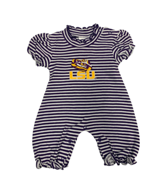 Creative Knitwear LSU - Stripe Bubble Romper - 436
