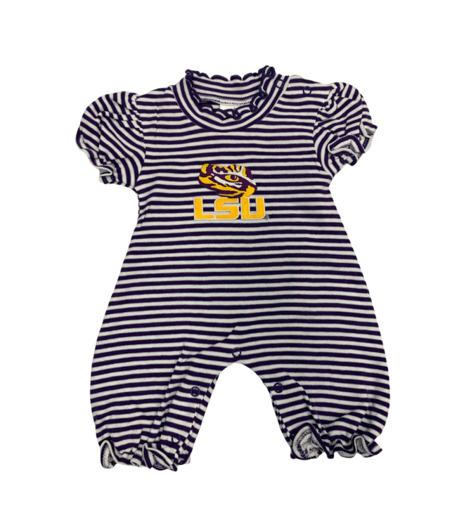 LSU - Stripe Bubble Romper - 436
