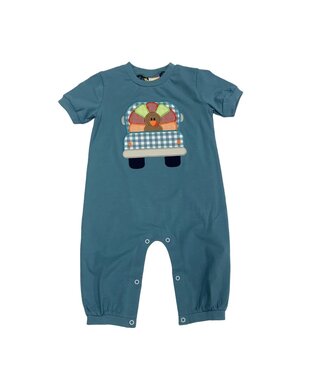 Banana Split Turkey Truck Boy Romper
