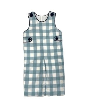 Banana Split Blue Buffalo Gingham Longall