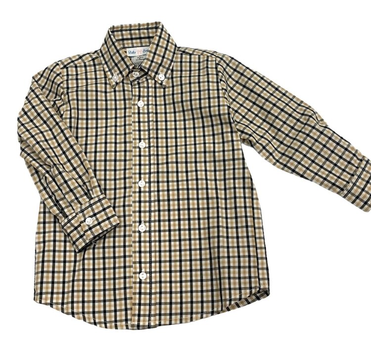 LuLu BeBe Black/Gold Button Down Shirt